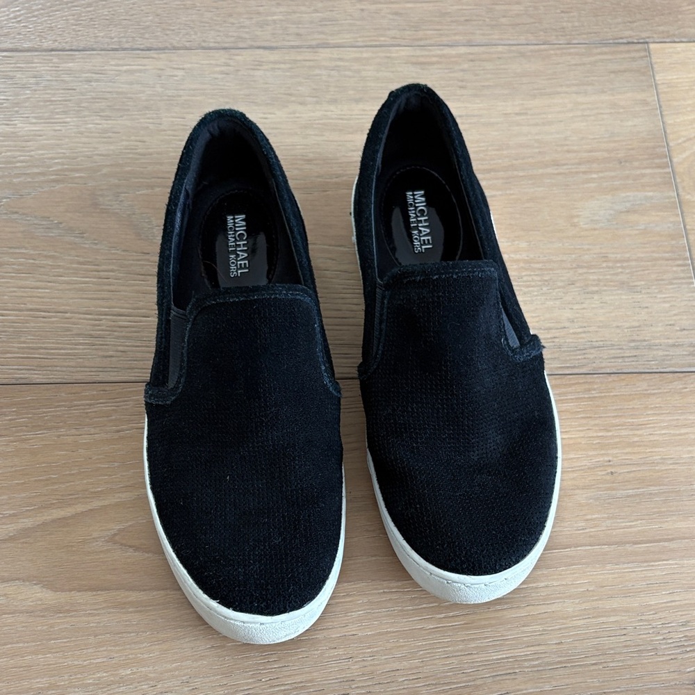 Michael Kors Black suede Slip-Ons